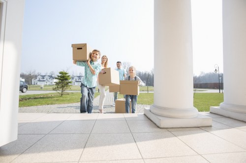 Commercial moving team planning a business relocation in Ilford