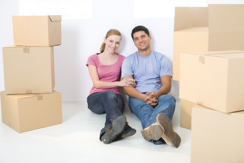 Residential street and property access in Ilford for local moving services