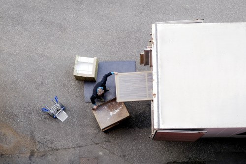 Removal van prepared for a student flat move near Ilford