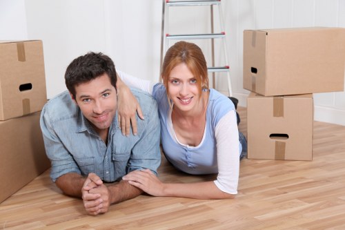 Removal van service helping with a home move in Ilford