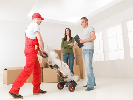 Removal van ready for a residential relocation in Ilford