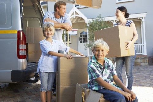Careful loading of belongings for an Ilford move