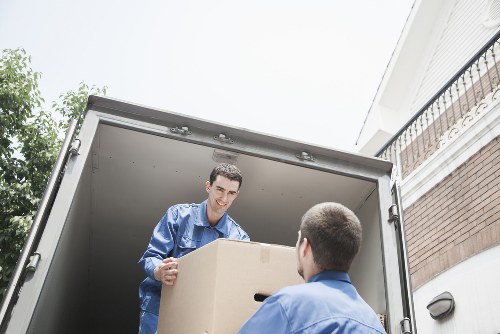 Van loading near residential streets in Ilford