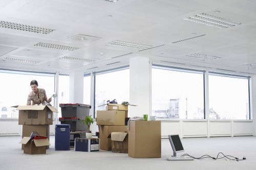 Local office removal planning for desks and files in Ilford