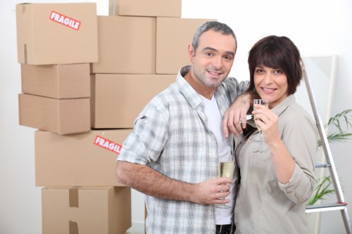 Careful furniture handling during a home move in Ilford